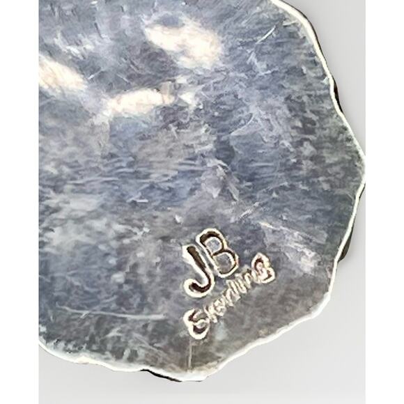 Navajo JB Sterling Silver Turquoise Cluster Dangle Earrings Junior Begay NEW - Picture 9 of 13